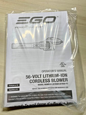 EGO LB7650 765CFM Cordless Blower, 56V, Variable Speed- OWNERS MANUAL