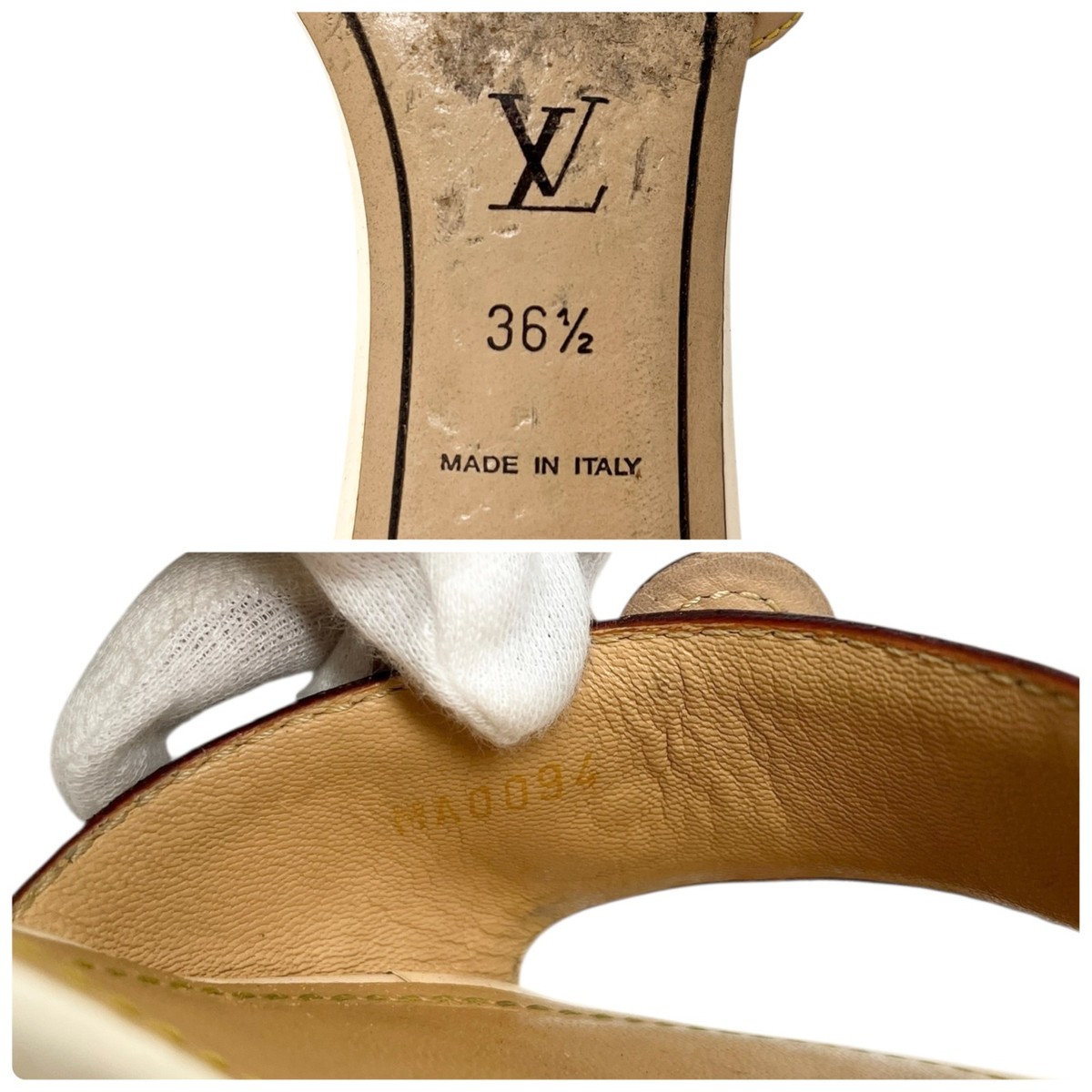 LOUIS VUITTON Vintage Logo Monogram Multicolor Sandals #36-36.5