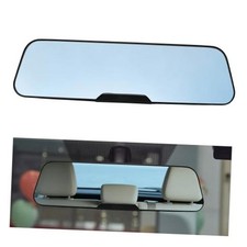 Car Rearview Mirror, 13 Inch Panoramic Wide Angle Clip-On Convex Auto Blue