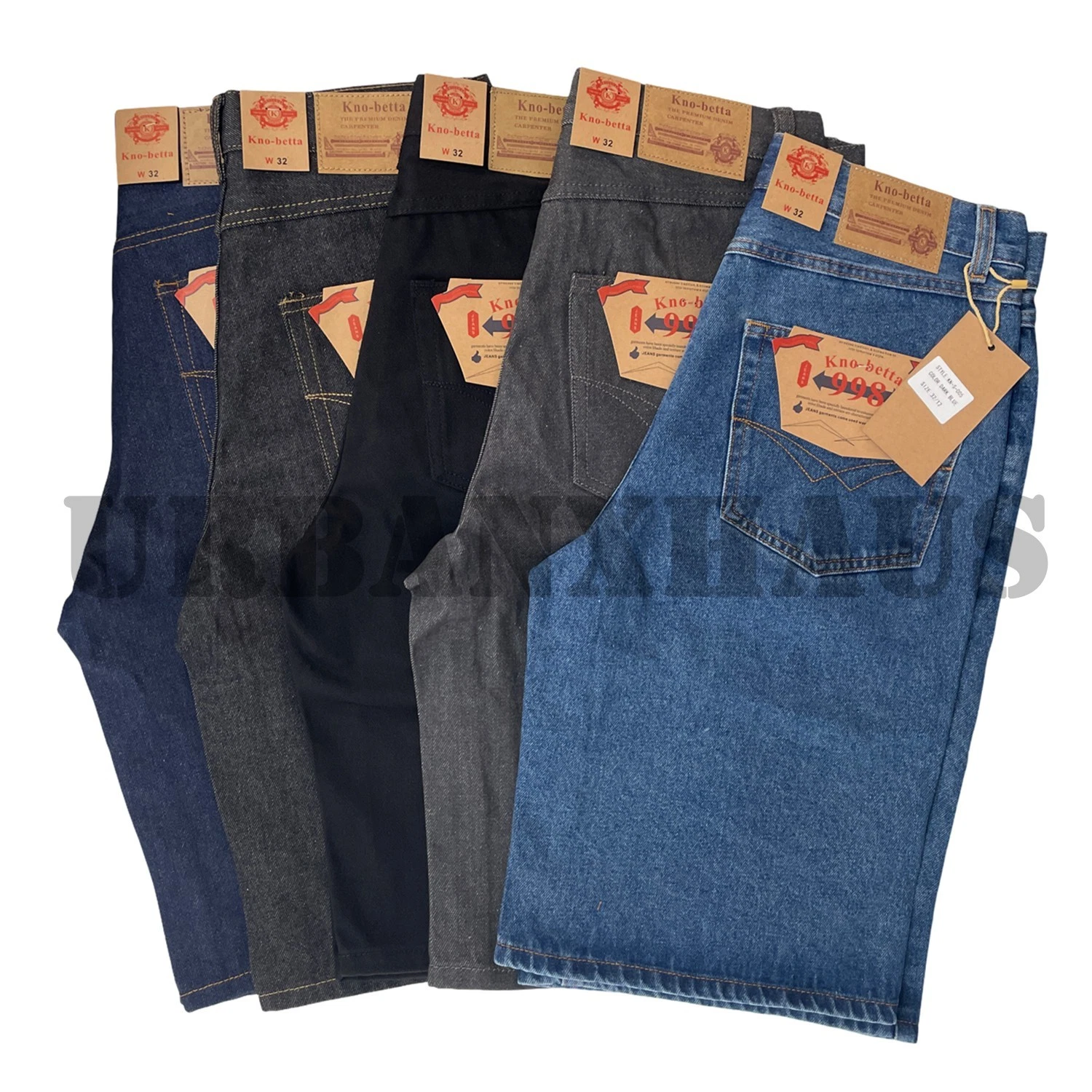KNO BETTA Men's Regular Fit Denim Jean Short (30 in-50in)