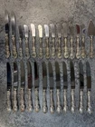 REED & BARTON Mirrorstele STERLING SILVER Handle Knives Lot NICE !!! -