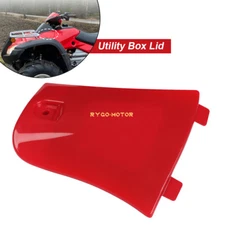 Utility Storage Box Lid Cover Red for Honda Rincon 680 Rincon 650 TRX680 TRX650