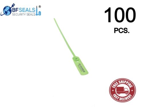 Sellos de seguridad de plástico SE - 100 uds. | Verde, 16 pulgadas (400 mm) | Ajustable, seguro - Imagen 2 de 11
