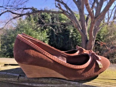 Polo Ralph Lauren Talon Haut Mocassins Mary Janes Chaussures Cuir Femmes Sz 6 - Photo 1/4