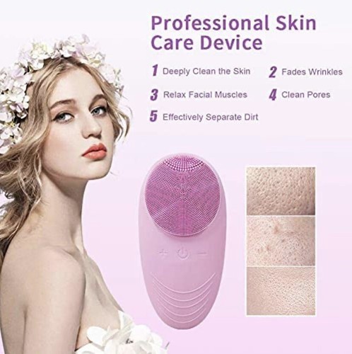 5 Mode Facial Cleansing Brush, Rechargeable and Waterproof,Exfoliate and Massage - Picture 3 of 7