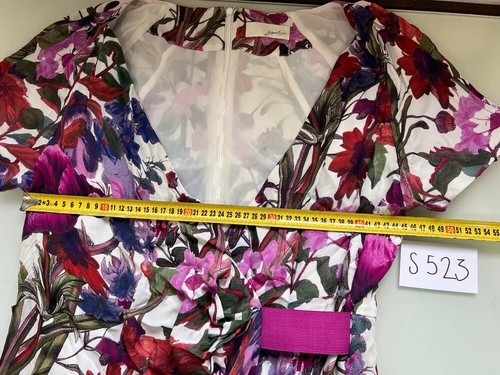 Sportscraft signature silk floral short sleeve midi Long Boho dress Size S - Picture 9 of 10