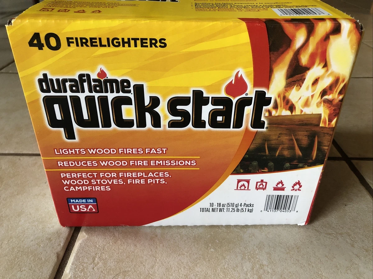 duraflame Quick Start Firelighters - 40 Pack (4 10 Packs) | eBay