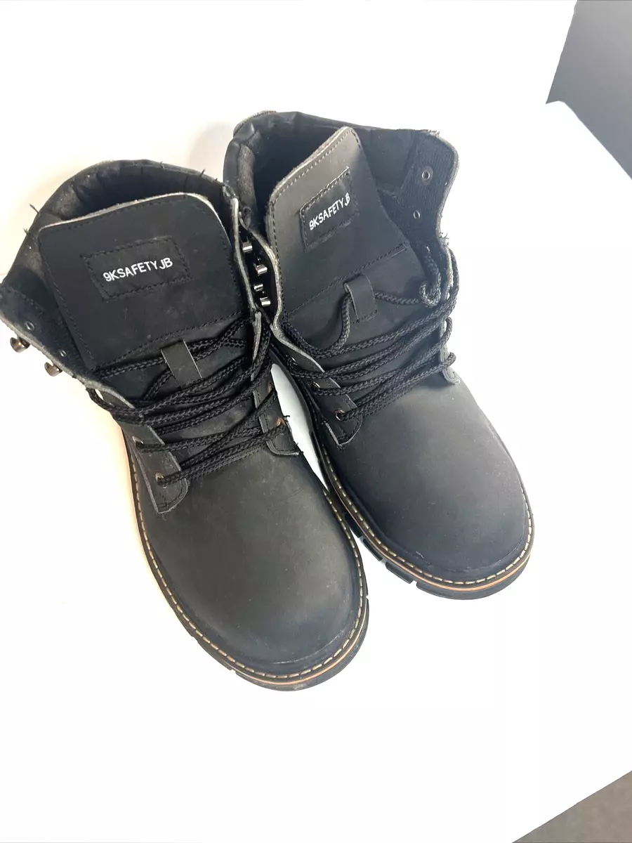 9K Safety JB Black Composite Toe Work Boots Men Size 12 eBay