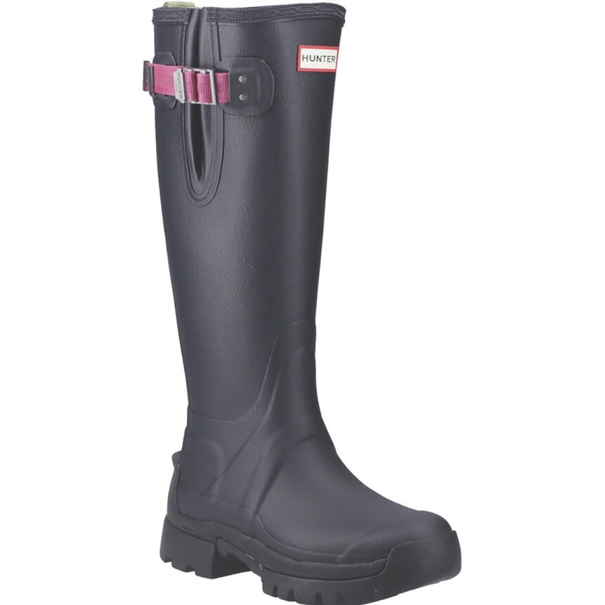 Neoprene Hunter Balmoral Wellies Navy Hunter Balmoral Adjustable