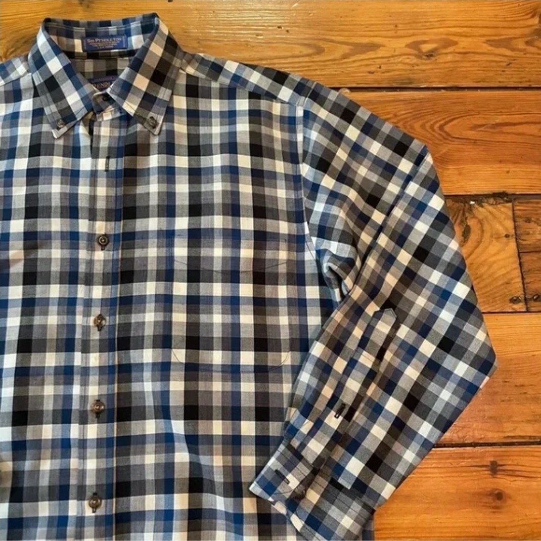 Pendleton Check Pattern Wool Shirt - image 2