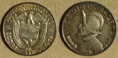 Panama : 1934  1/4 Bal KM#11.1  VF-XF/XF+   IR113