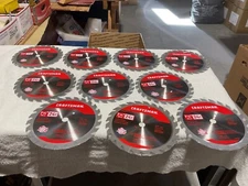CRAFTSMAN CMAS272524 BRAND NEW LOT OF 10 CARBIDE CIRCULAR SAW BLADES 24T