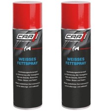 2 x 300 ml CAR1 Weißes Fettspray Kettenspray Sprühfett weiß Fett Spray - CO 3004