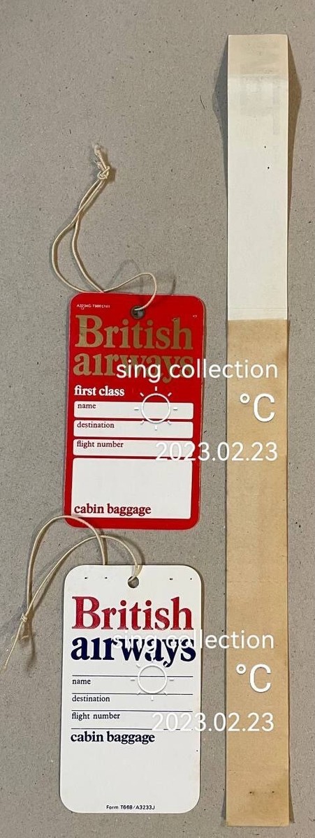 British Airways Crew Handle, Blue, Polycotton Fabric, Embroidered