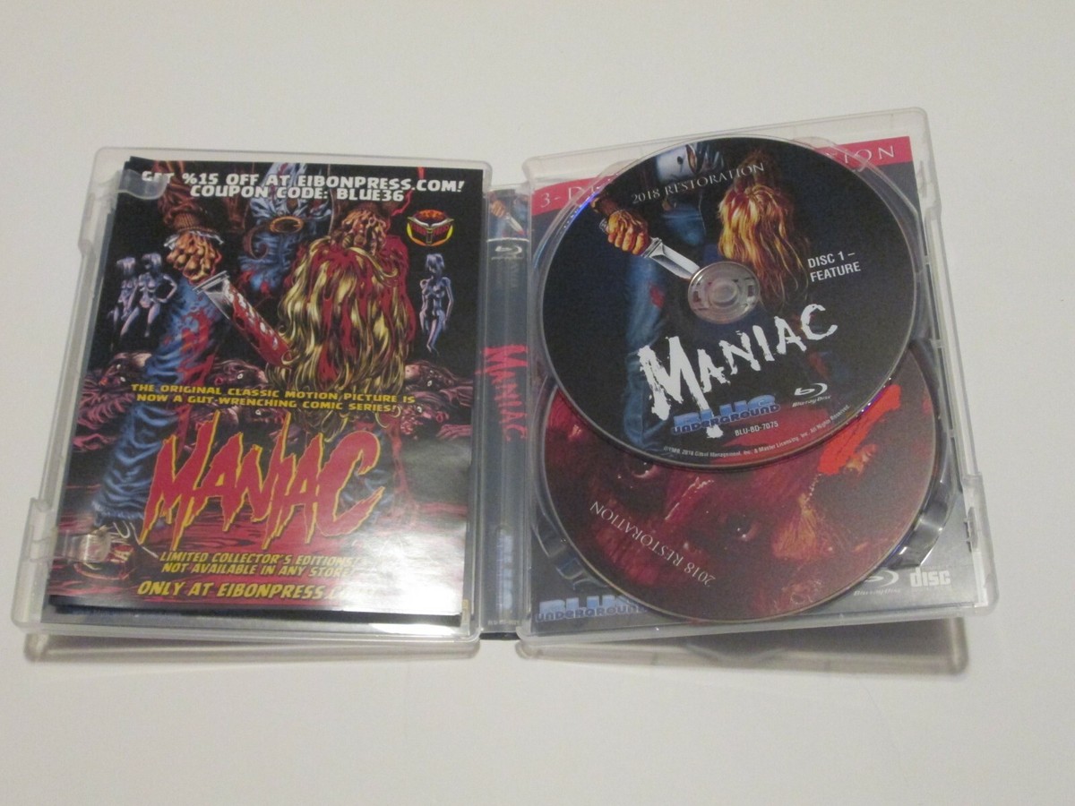 Maniac 3 Disc Limited Edition Blu-Ray 827058802192| eBay