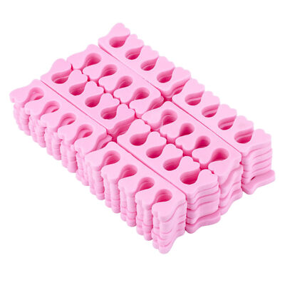 100 Pairs (200 Pcs) Soft Sponge Foam Toe Separator Finger Pedi-Mani Disposable