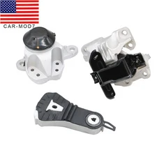For 2016-2019 Ford Explorer 3.5L Auto Trans 3pcs Engine Motor & Trans. Mount Set