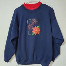 Vintage M C Sportswear Sweater Womens PLarge Christmas Grandma