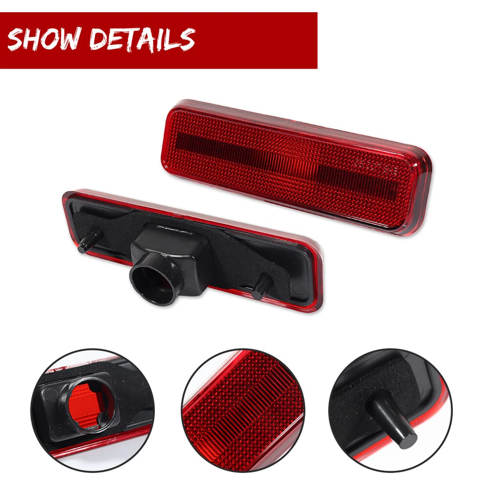 Para 1972 73 74 Cargador Satellite Challenger JUEGO DE LUCES MARCADORAS LATERALES NUEVO Delantero Trasero Foto 4 de 4