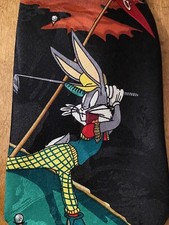 Vtg Looney Tunes Tie Necktie Bugs Bunny Tasmanian Devil Yosemite Sam 58