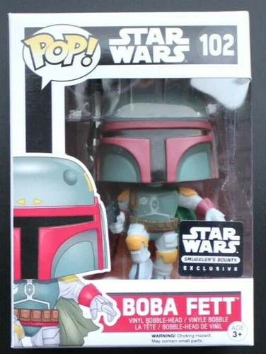 Star Wars Funko Pop Vinyl Figure Boba Fett #102 Smuggler's Bounty Exclusive