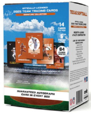 2025 onit athlete Texas Longhorns Softball Singles Complete your Set