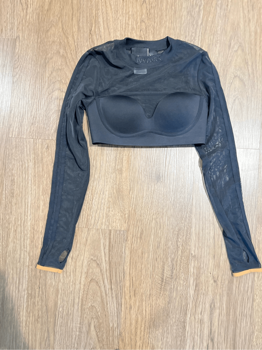 adidas Originals x IVY PARK Women's Black Long Sleeve Mesh