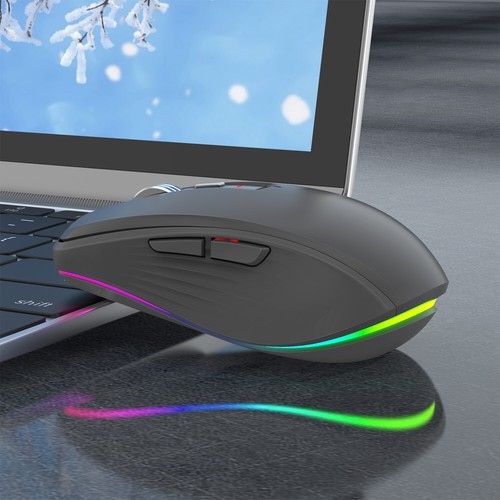 Wireless Mouse Bluetooth-compatible 5.1+2.4Ghz Rechargeable Dual Mode Mouse - Picture 13 of 27