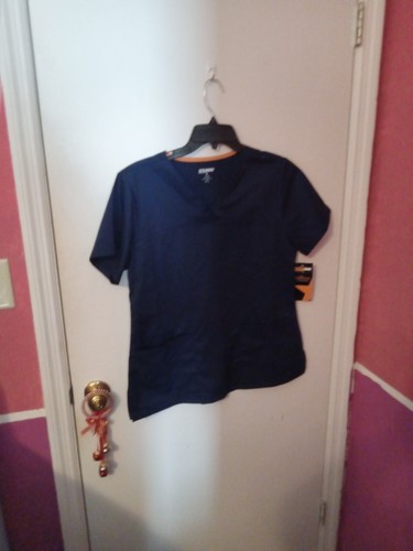Women's NWT Dark Blue Scrubstar Scrub Top