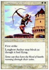 Longbow Archer x4 - 7th Edition - NM-Mint, English - 7th Edition