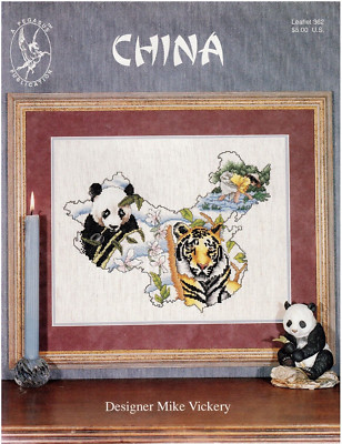 Kreuzstich Pandas Tiger Musterkarte - China - Pegasus Publikationen