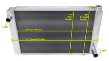 Racing Champion 26 Wide 3 Row Universal Series Radiator Chevy Configuration
