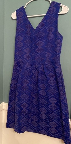 maeve anthropologie dress With Pockets; Size 2 - Blue And Purple - Sleeveless - Picture 7 of 10