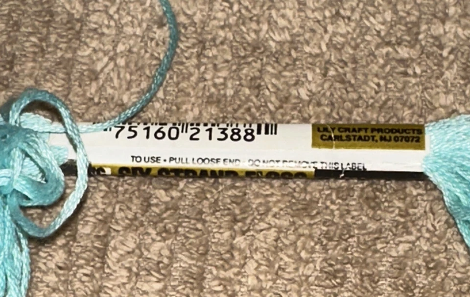 Mercerized Embroidery 6 Strand Floss 9 Yards #388 Isle Green - Image 2 of 3