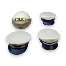 Playmobil Zubehör Polizeikappen Polizeihelme Figur Kopfbedeckungen Set