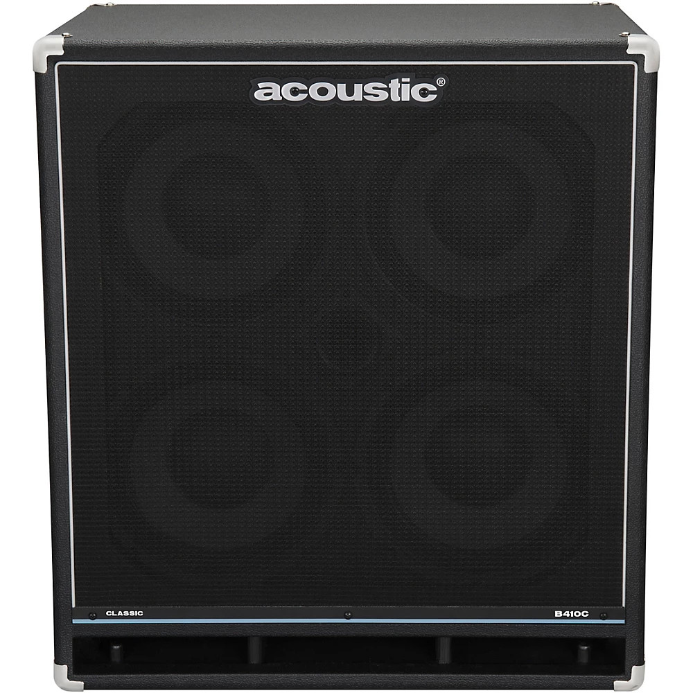 Acoustic B410C Classic 400W 4X10 Bass Speaker Cabinet Black