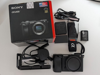 Sony Alpha a6400 24.2MP Digitalkamera - Schwarz (Nur Gehäuse) - Top Zustand