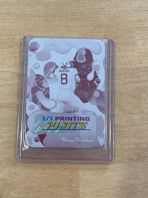 Nicco Marchiol 2025 Leaf Eclectic Football Signature Series 1/1 Printing Plate