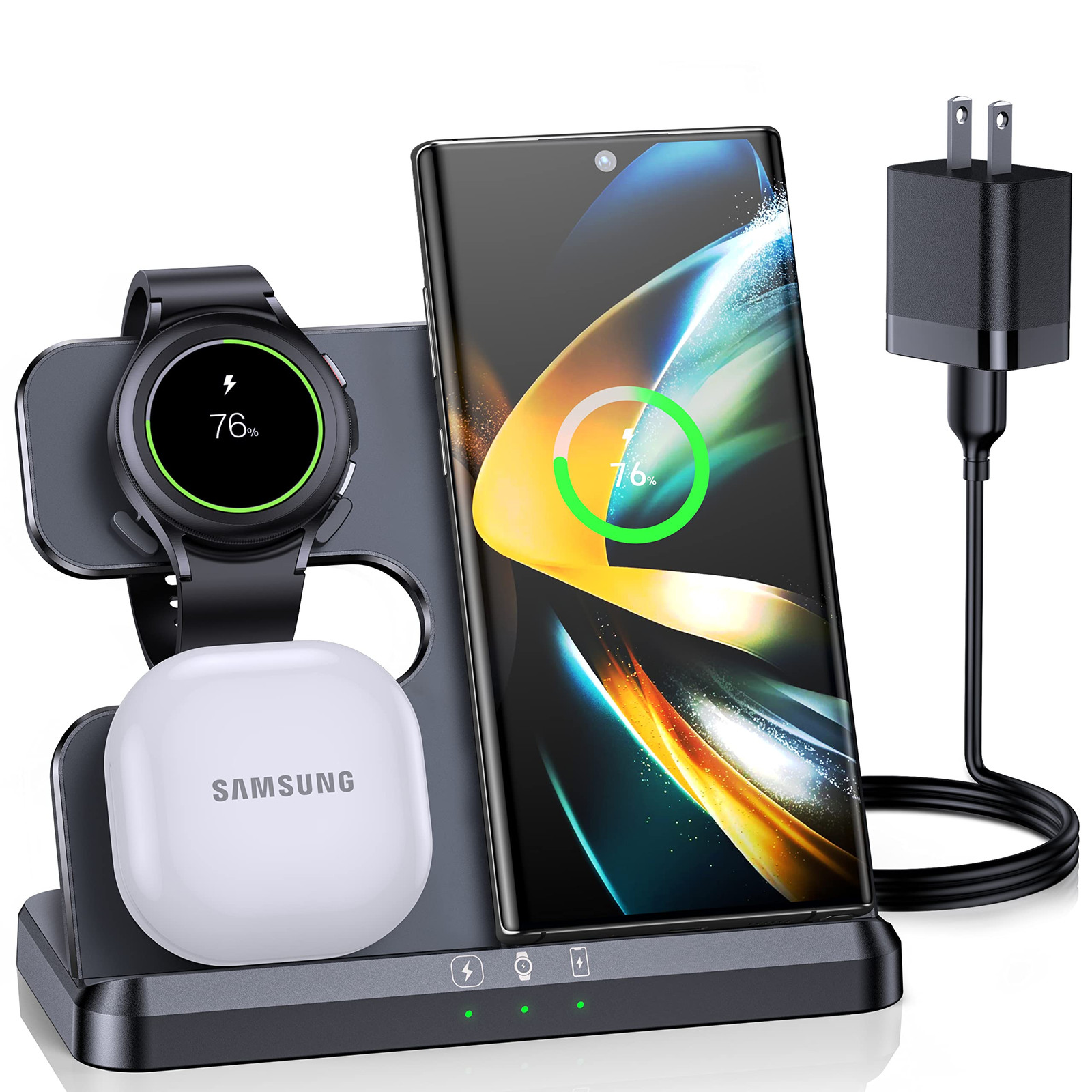Samsung & Android Fast Wireless Charging Station for Multiple Devices  
