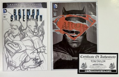 Batman Superman 30 SIGNATURE EDITION Signed Maguire & Taylor COA NM RARE & Color