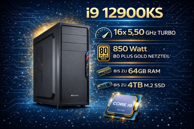 i9 16 x 5,50 GHz Office Business PC - Windows 11 -bis 64GB RAM - Bis 4TB SSD