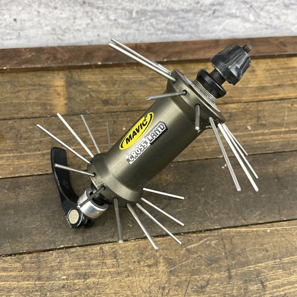 Buje delantero Mavic Crossland radios aleación liberación rápida MTB bicicleta de montaña Cross Land Foto 4 de 4