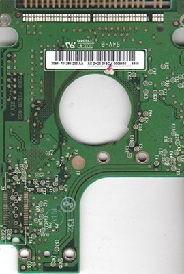 WD800UE-22HCT0, 2061-701281-200 AA, WD IDE 2.5 PCB