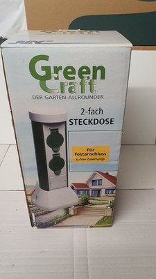 REV Garten-Steckdose GreenCraft 2-fach grau-grün  Zubehör