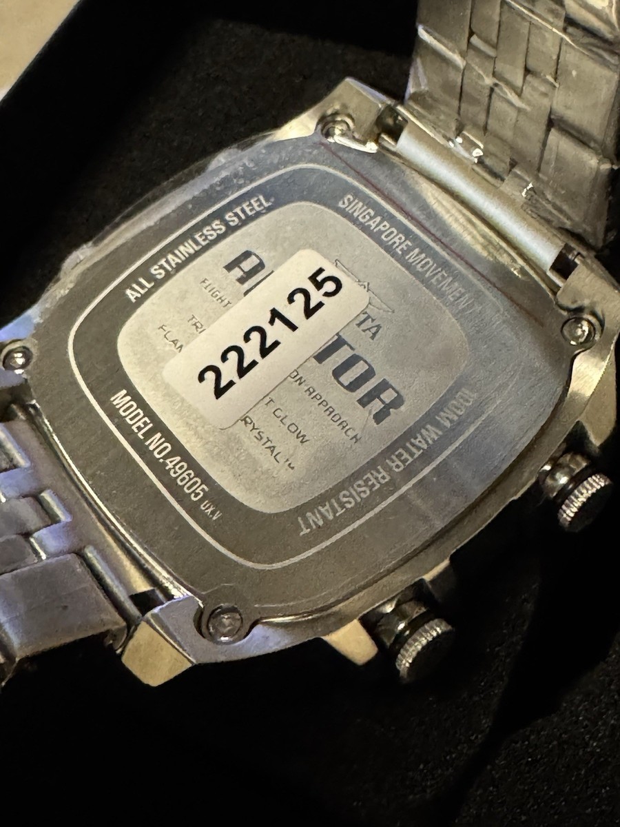 Invicta Aviator ZULU TIME 4 Zone Men's Watch - 50mm, Silver/Black
