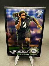 James Carpenter 2011 Topps Chrome #164 Black Refractors Rookie 7/299 Seahawks