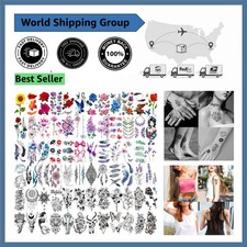 Chic Waterproof Temporary Tattoos for Women 72 Sheets of 200 Gorgeous Designs