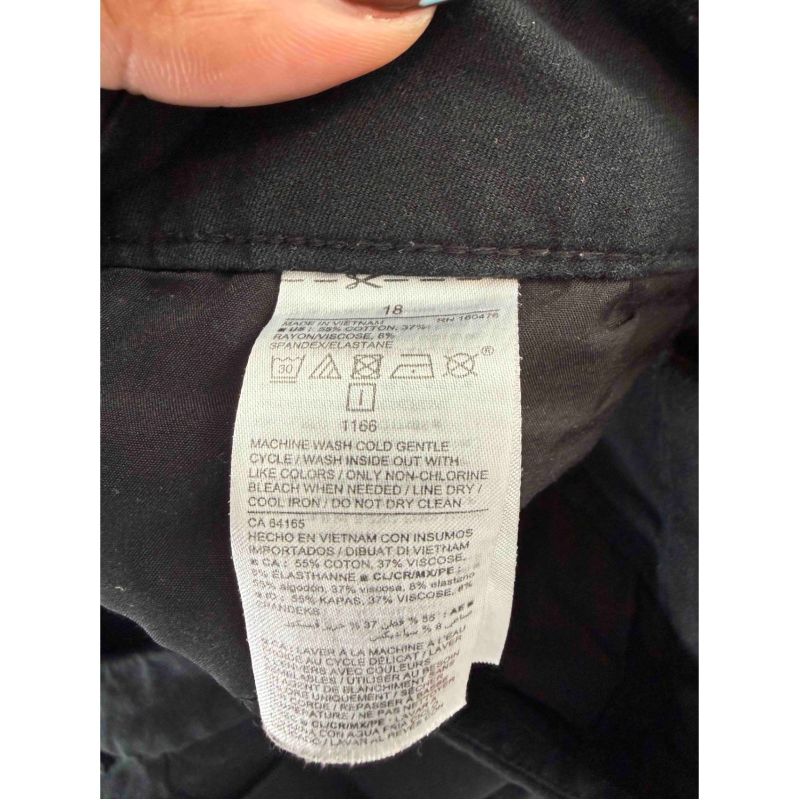 Old Navy Black Basic Plus Career Office Straight … - image 2