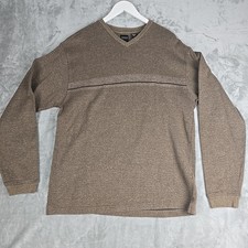 Arrow VTG Mens Pullover Sweater Large Brown Grunge 90s