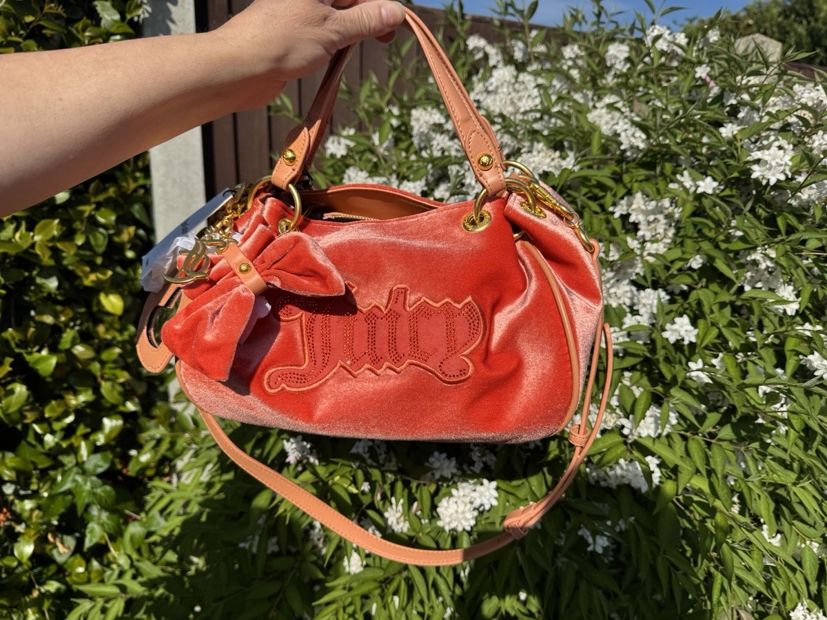 Juicy Couture Primerose Double Handle Bag Peach, Brand New With
